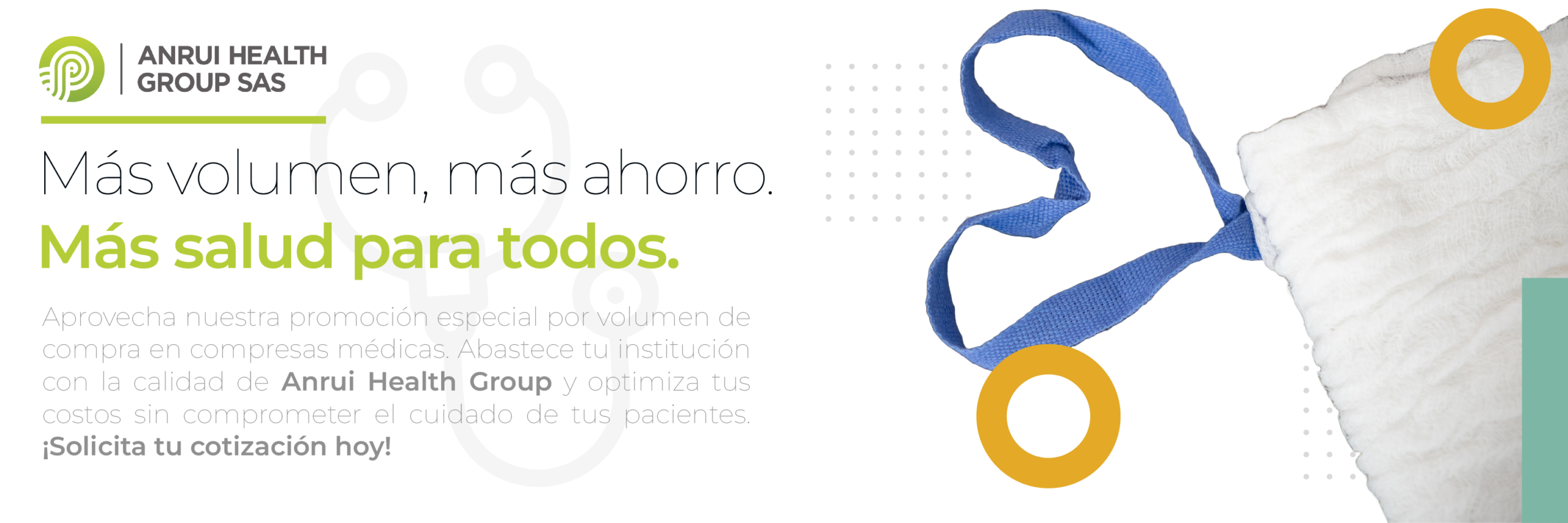Promoción Anrui Health Group - Compresas